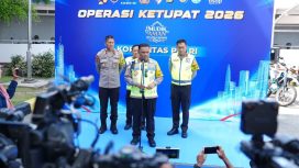 Kakorlantas Polri Irjen Pol. Drs. Agus Suryonugroho S.H., M.Hum mengatakan bahwa situasi arus lalu lintas mudik lebaran 2026 masih sangat terkendali. (Foto:Dok.Humas Polri)
