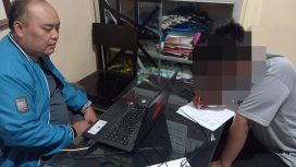 Seorang remaja berusia 14 tahun berhasil diamankan warga setelah diduga mengambil handphone milik korban di jalan dekat jembatan Hotel Luwang Indah. (Foto:Dok.Polresta Pati)