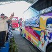 Gubernur Jawa Tengah Ahmad Luthfi melepas peserta Program Balik Rantau Gratis 2026 di Asrama Haji Donohudan, Kabupaten Boyolali, Sabtu (28/3/2026). (Foto:Dok.Jatengprov)
