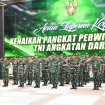 Upacara kenaikan pangkat 28 Pati di Mabesad. (Foto: Dok. Penkodiklatad)