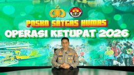 Juru Bicara Satgas Humas Operasi Ketupat 2026, Kombes Pol. Jansen Avitus Panjaitan, mengungkapkan bahwa berdasarkan laporan harian, jumlah gangguan kamtibmas tercatat sebanyak 1.387 kejadian. (Foto:Dok.Humas Polri)
