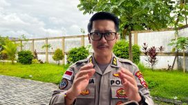 Wakil Kepala Satuan Tugas Humas Operasi Damai Cartenz 2026, AKBP Andria, S.I.K., yang dijumpai media pada Jumat (27/3). (Foto:Dok.Humas Polri)
