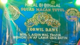 Halal bihalal yang keluarga besar Ormas Squad Macan Tutul Kudus korwil Dawe Kabupaten Kudus (5/4/2026). (Foto:Wkn)