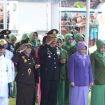 Kapolres Kulon Progo AKBP Ridho Hidayat, S.I.K., M.H., menghadiri upacara pemakaman secara militer Almarhum Kopda (Anumerta) Farizal Rhomadhon di Taman Makam Pahlawan (TMP) Giripeni, Wates, Kabupaten Kulon Progo, Minggu (5/4/2026). (Dok.Polres Kulon Progo)