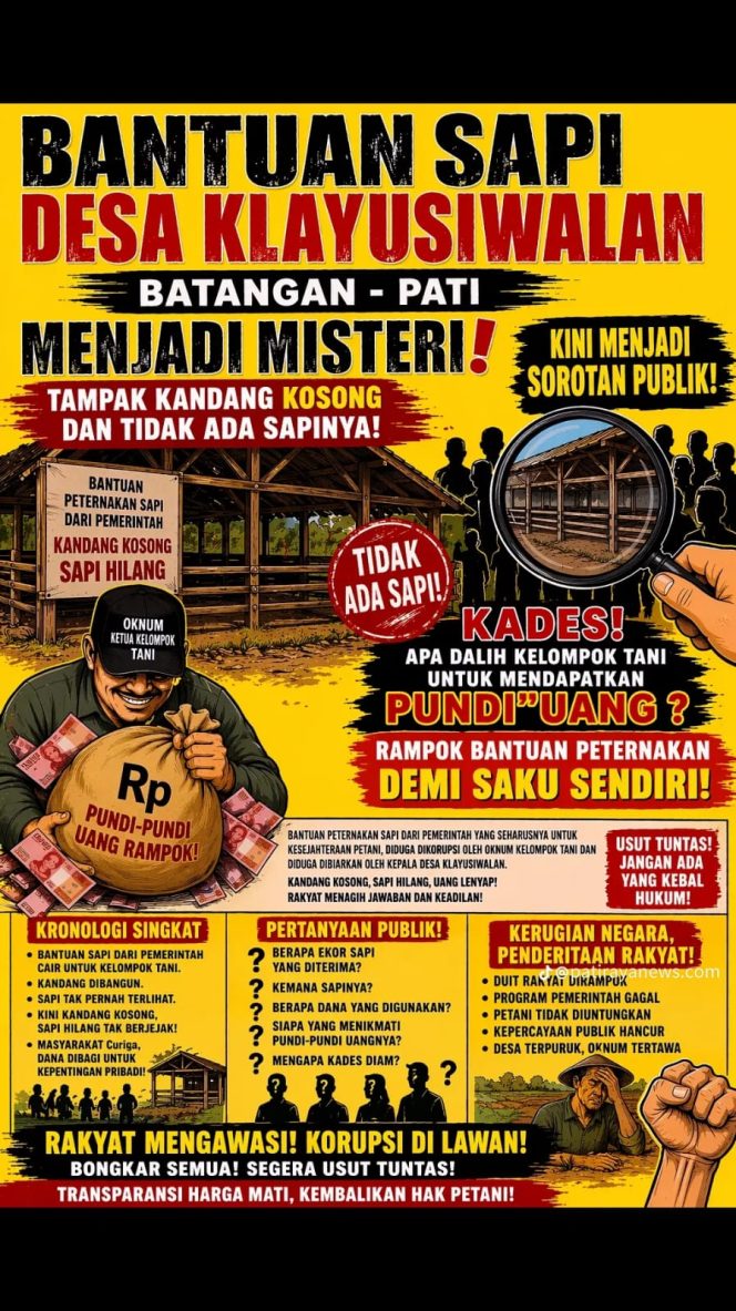 
					Viral di Mendia Sosial, Program Negara Dipertanyakan Bantuan Sapi di Klayusiwalan Menjadi Mesteri
