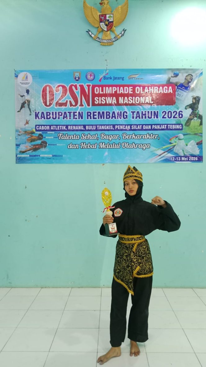 
					*Raih Skor 243, Nabila Nur’Aini Sabet Juara 2 Pencak Silat Kabupaten Rembang*