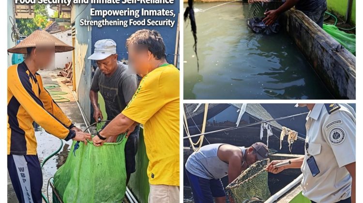Lapas Kelas IIB Pati Panen 84 Kilogram Ikan Lele untuk Dukung Ketahanan Pangan dan Kemandirian Warga Binaan