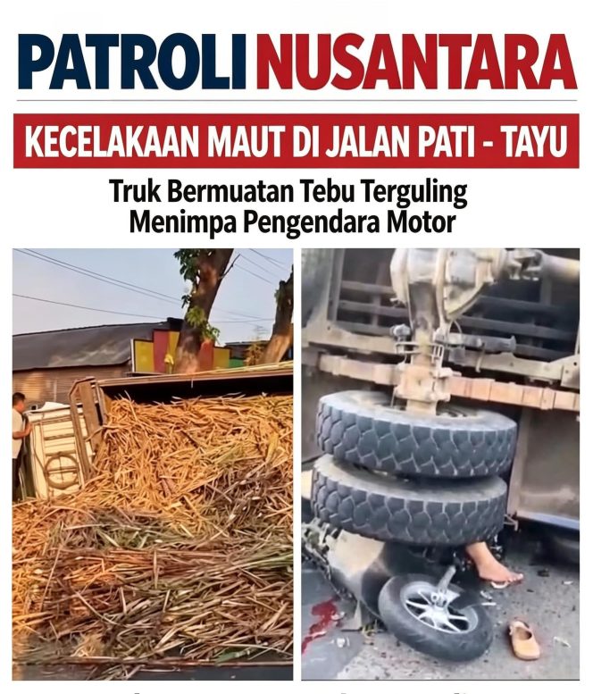 
					Kecelakaan Fatal Truk Tebu Tabrak Tiga Motor, Dua Orang Tewas