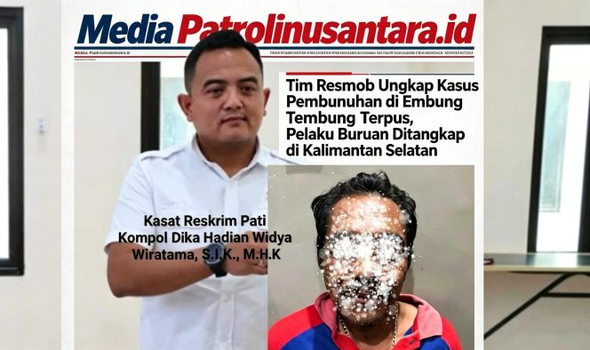 
					Tim Resmob Ungkap Kasus Pembunuhan di Embung Terpus, Pelaku Buruan Ditangkap di Kalimantan Selatan