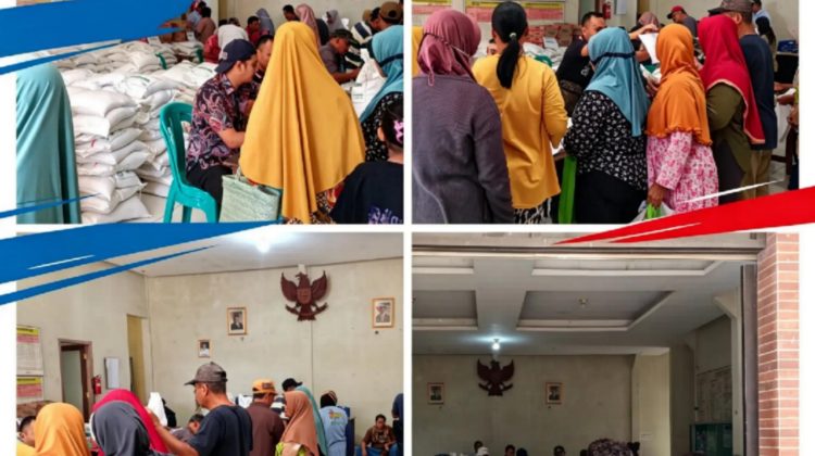 Warga Desa Bumiayu Antusias Terima Bantuan Pangan dari Bapanas dan Bulog