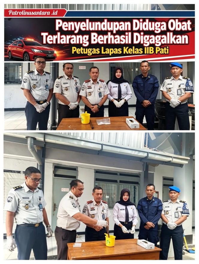 
					Upaya Penyelundupan Diduga Obat Terlarang Berhasil Digagalkan Petugas Lapas Kelas IIB Pati