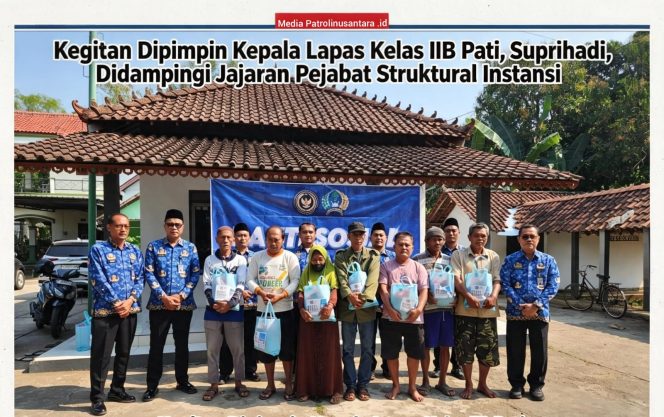 
					Lapas Kelas IIB Pati Salurkan Bantuan Sembako ke Warga Desa Sukoharjo