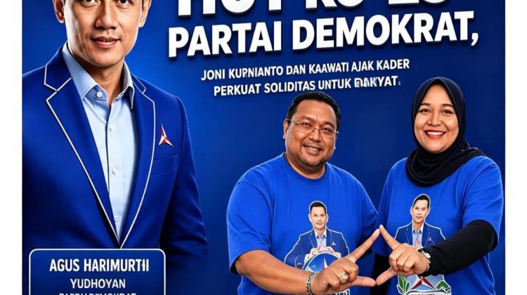HUT ke-25 Partai Demokrat, Joni Kurnianto dan Kartina Sukawati Ajak Kader Perkuat Soliditas untuk Rakyat