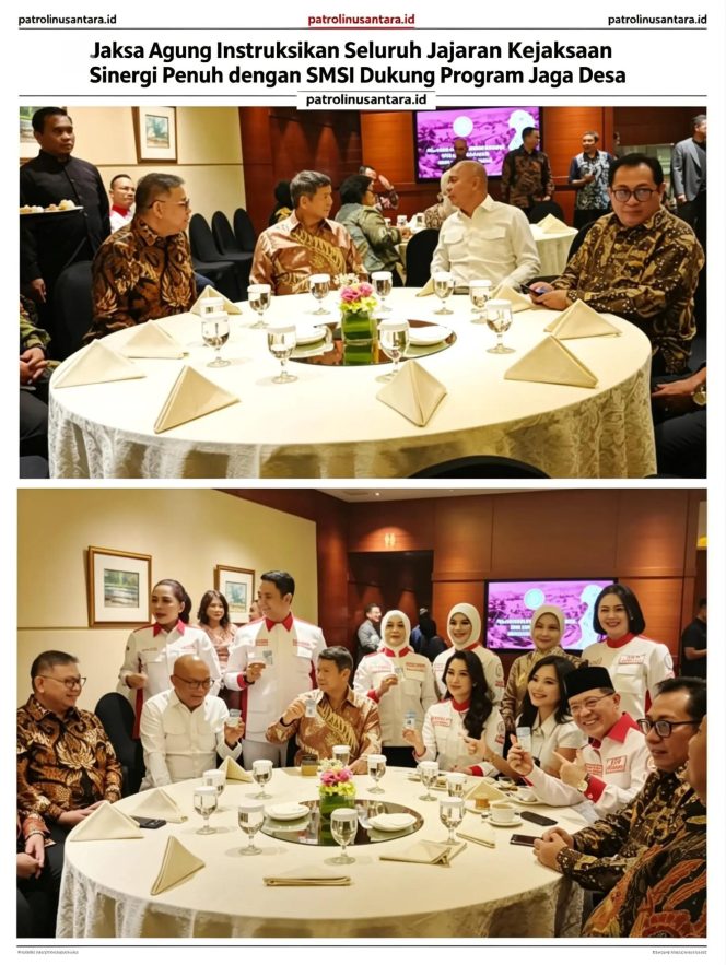 
					Jaksa Agung Instruksikan Seluruh Jajaran Kejaksaan Sinergi Penuh dengan SMSI Dukung Program Jaga Desa