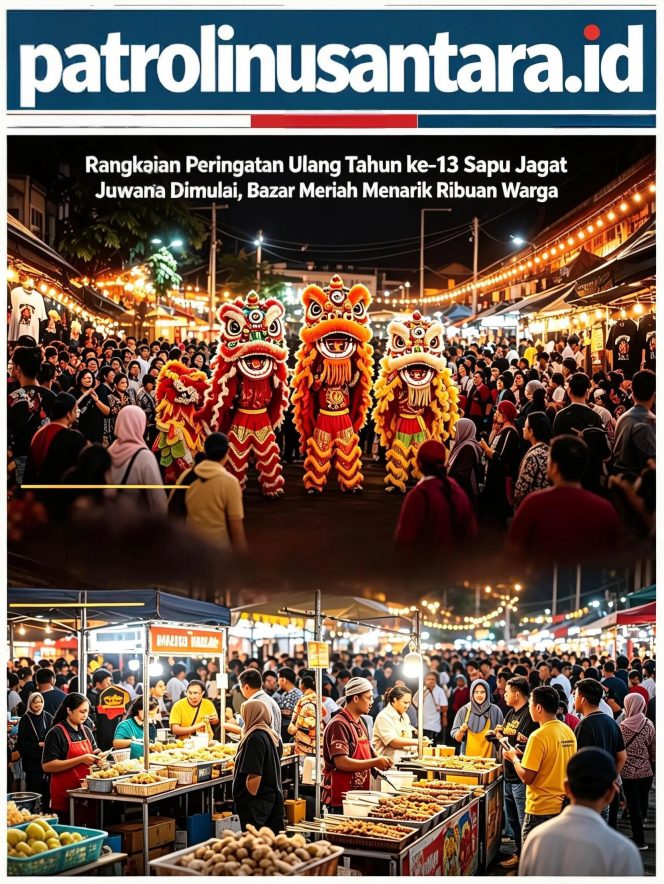
					Rangkaian Peringatan Ulang Tahun ke-13 Sapu Jagat Juwana Dimulai, Bazar Meriah Menarik Ribuan Warga