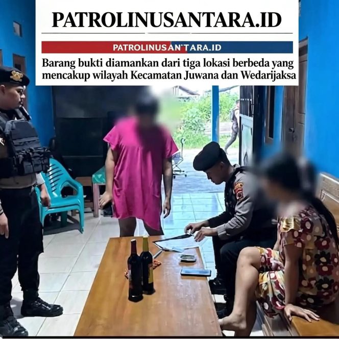 
					Sat Samapta Polresta Pati Sita 21 Botol Miras Ilegal di Tiga Lokasi Berbeda