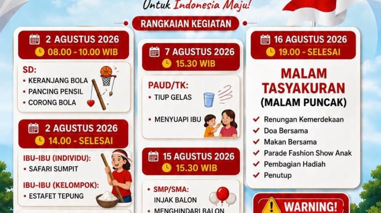 Pesona Kota Sejarah dan Semangat Kebersamaan Pradipa 34 Kaplingan Semarakkan Kemerdekaan