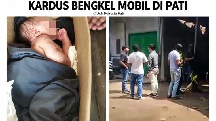 Bayi Perempuan Ditemukan Hidup Bersama Tali Pusar di Kardus di Bengkel Mobil Ketanen, Polresta Pati Lakukan Penyelidikan Intensif