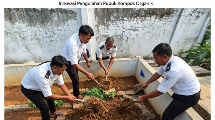 Lapas Kelas IIB Pati Olah Limbah Peternakan Jadi Pupuk Kompos, Wujud Langkah Ramah Lingkungan